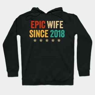 Epic Wife Since 2018 Hoodie